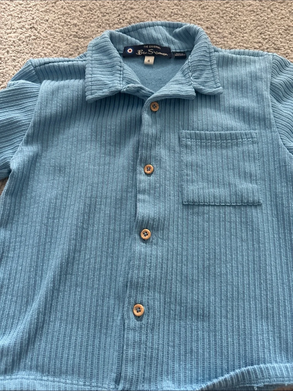OshKosh B'gosh Slate Gray & Sky Blue Waffle Knit Kids Sets